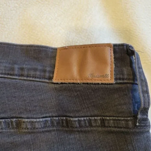 Madewell 9" High-Rise Skinny, faded black sz 34 - Picture 7 of 14